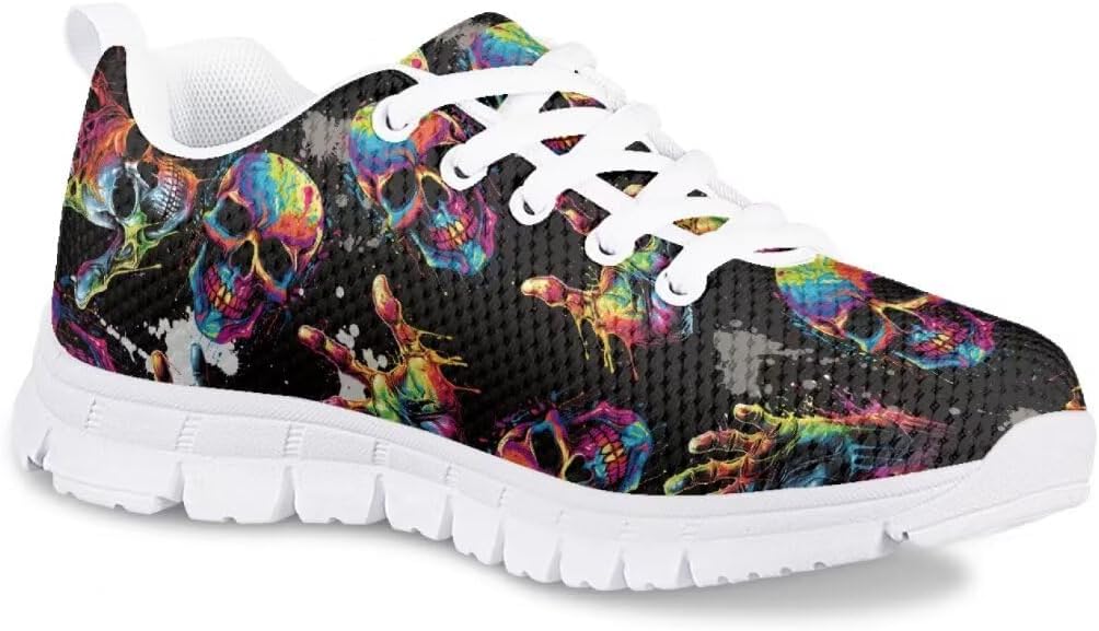 

Милые детские кроссовки для повседневной носки, модные спортивные и беговые легкие дышащие обувь Animepark, Skeleton Hand