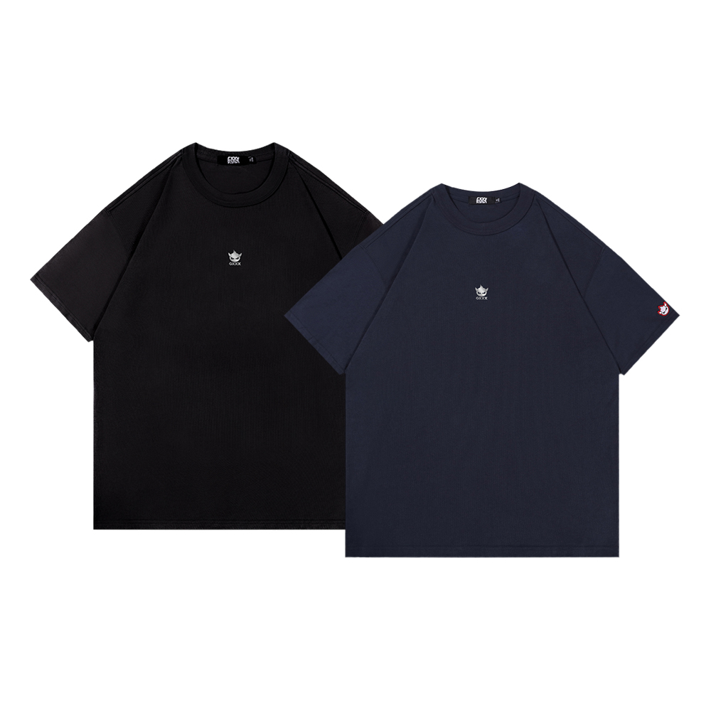 

Футболка с коротким рукавом свободного кроя с заниженной линией плеча box unisex GXXX, синий