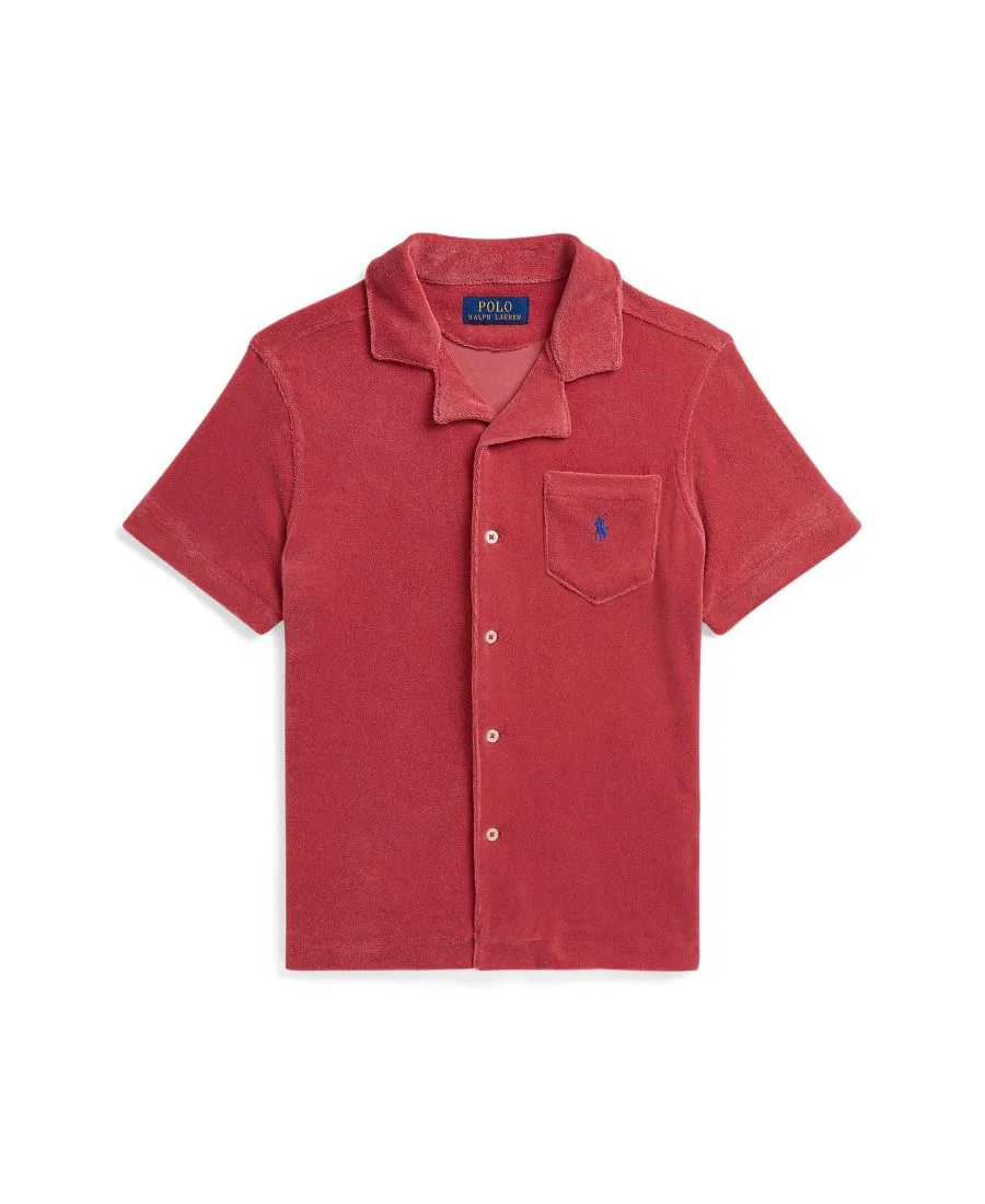 Детская футболка с коротким рукавом Terry Camp (8-20 лет) Polo Ralph Lauren, красный — фото 4