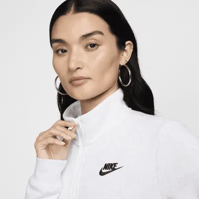 Толстовка Nike Sportswear Club Fleece, цвет Birch Heather/Black — фото 4