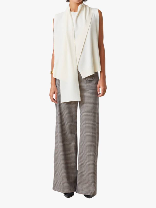 

Брюки John Wide Leg Check SUNCOO, Beige/Multi