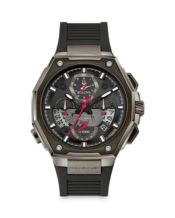 

Bulova Precisionist часы, 44,5 мм, черный