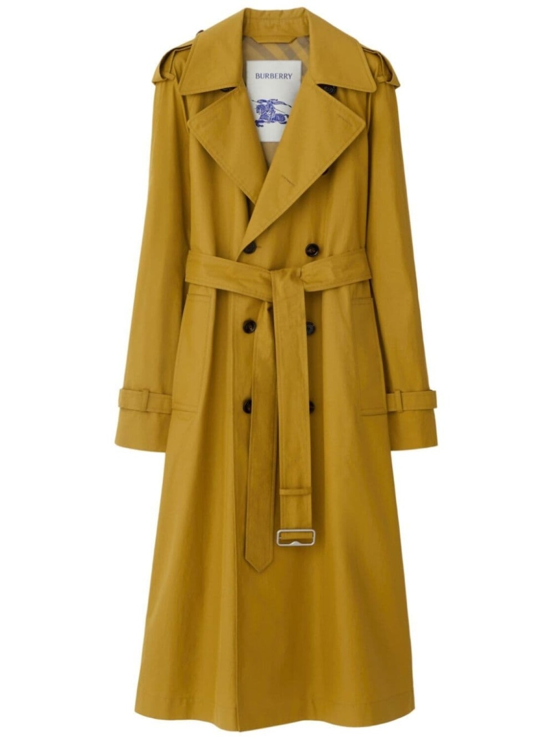 

Габардиновый тренч Burberry, желтый