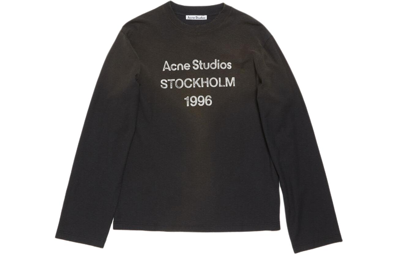 

Толстовка с круглым вырезом и логотипом Acne Studios, черный