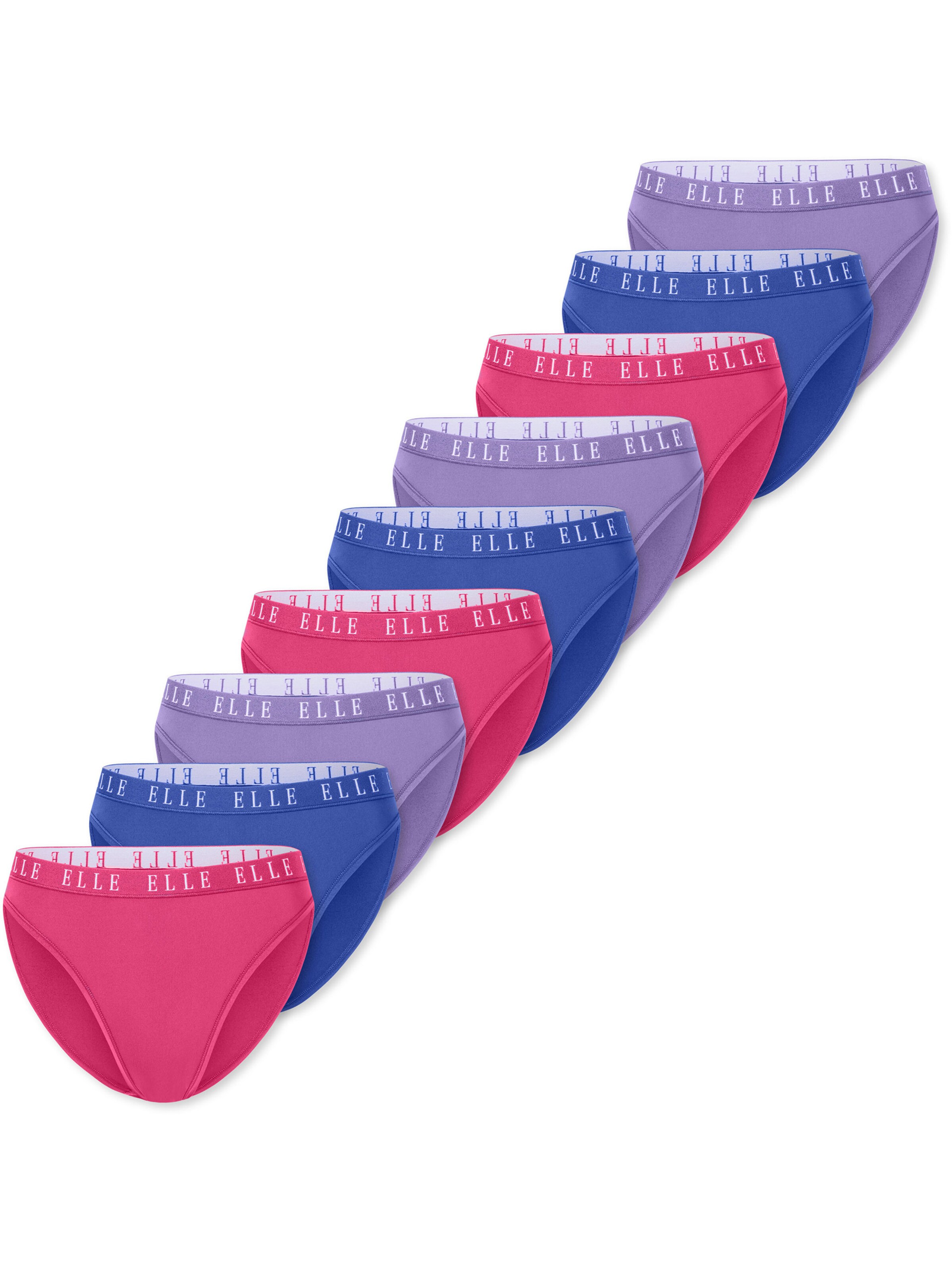 

ELLE Трусики 'High Leg Logo' в цветах Blue, Lilac, Berry