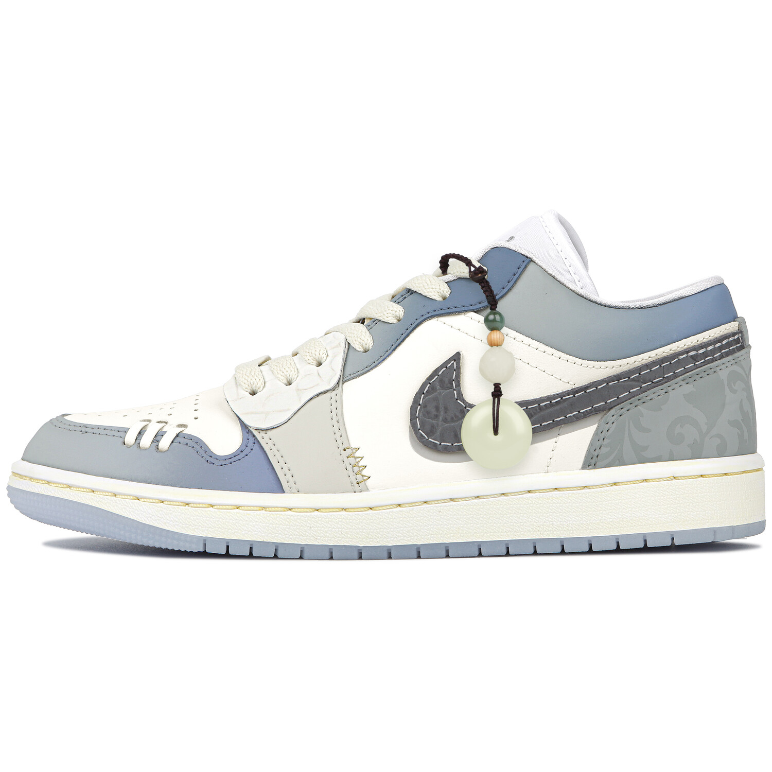 

Кроссовки Air Jordan 1 Vintage Basketball Shoes Women's Low-top Blue/white, синий/белый