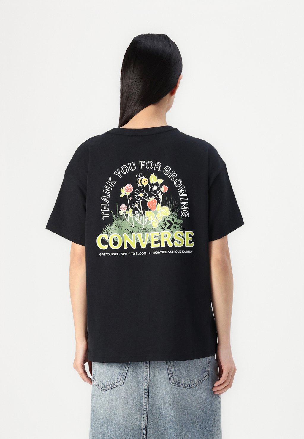 

Футболка с принтом Converse, черный