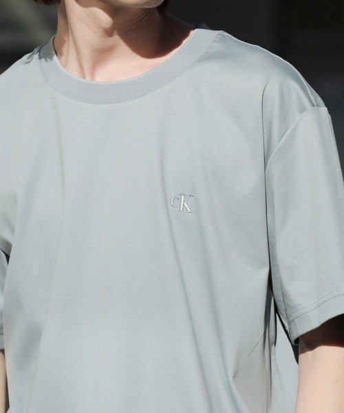 

Футболка с коротким рукавом из житкого хлопка Calvin Klein, серый