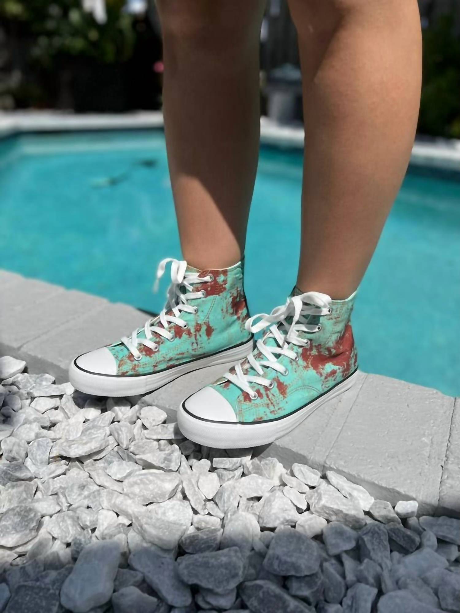 Женские высокие кроссовки Star 24 цвета ржавой бирюзы Everglades, цвет rusted turquoise — фото 2