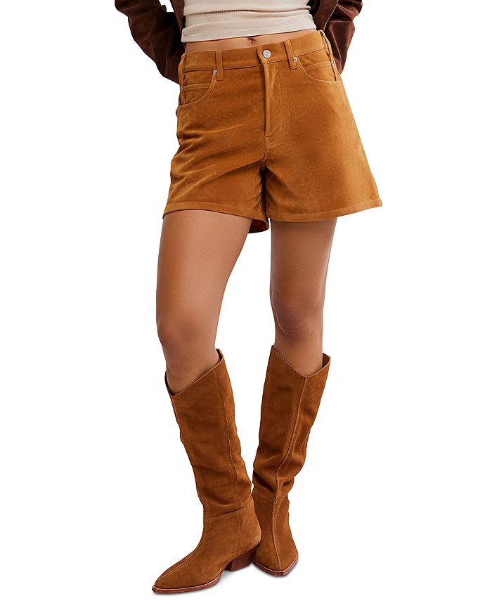 

Шорты из искусственной замши Tippi Free People, коричневый