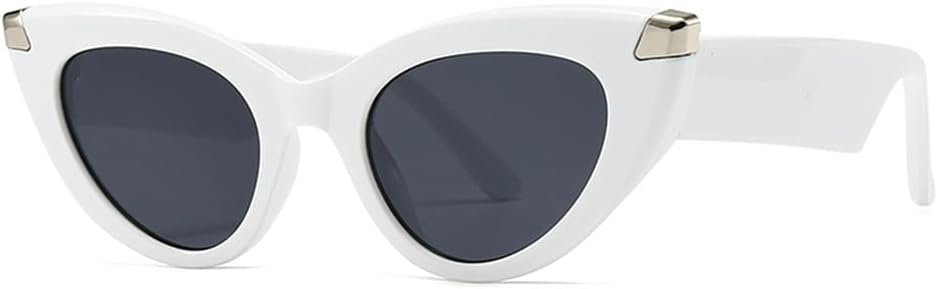 

Солнцезащитные очки Candy Colors с леопардовым принтом, защитой от УФ-излучения UV400, модель «кошачий глаз», для занятий спортом на открытом воздухе, бега и езды на велосипеде generic, White