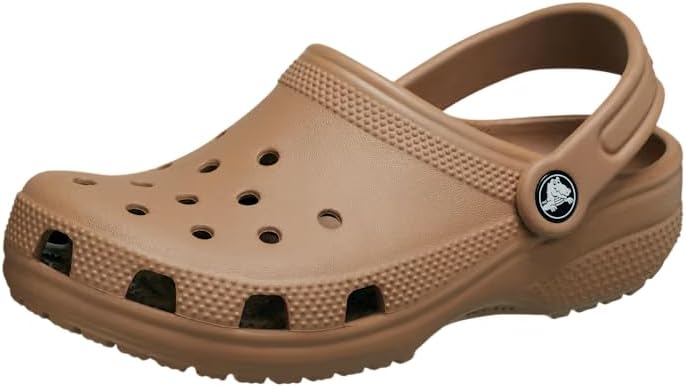 

Детские кроксы Crocs Classic с блестками, шоколадный