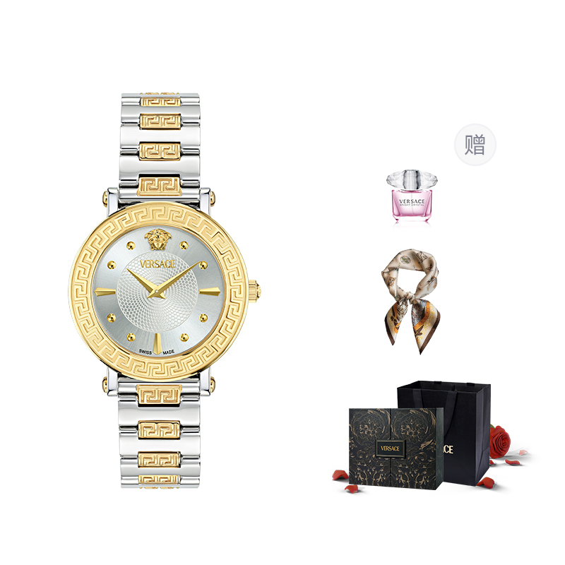 

VERSACE Часы Greca Sphere 35mm, White Gold