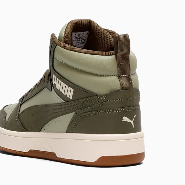 Мужские кроссовки средней высоты Rebound V6 Puma, зеленый — фото 3