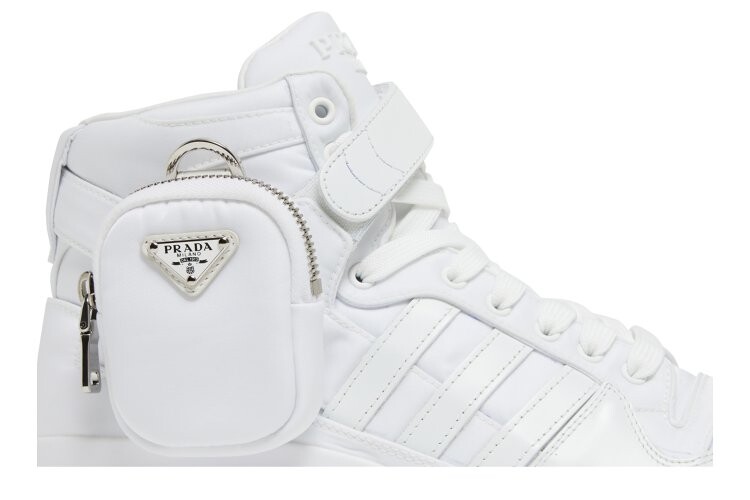 Кроссовки Adidas Prada x Forum High, белый — фото 2