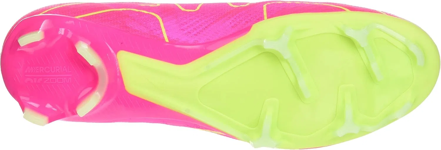 Кроссовки Nike Herren Zoom Vapor 15 Pro Fg Fußballschuhe, Pink Blast Volt Gridiron — фото 2