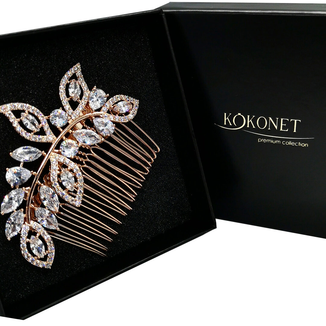 

Свадебный гребень JOVIE в форме розы Kokonet