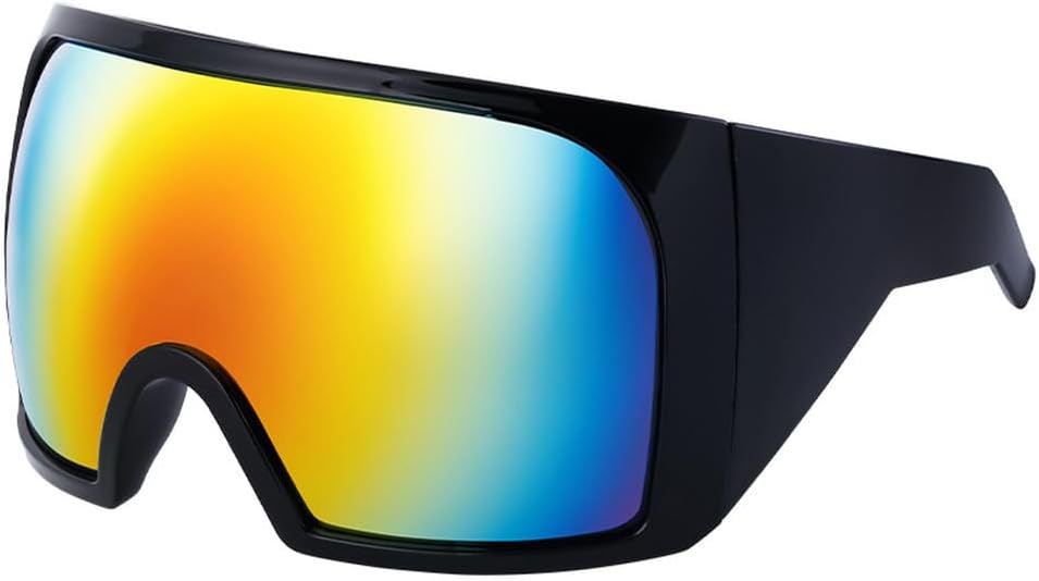 

Большие панк-солнцезащитные очки для женщин, спортивные солнцезащитные очки для мужчин, модные цельные солнцезащитные очки для занятий спортом на открытом воздухе WNCKSQ, C6 Black Greensilver