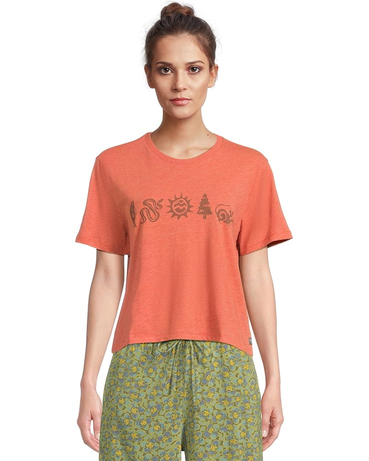 

Футболка Toad&Co Boundless Jersey Short, цвет Harvest Critters