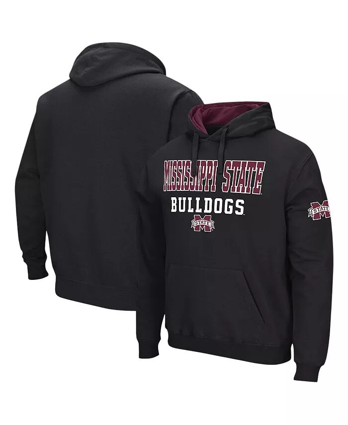 

Мужская черная толстовка с капюшоном Mississippi State Bulldogs Sunrise Colosseum