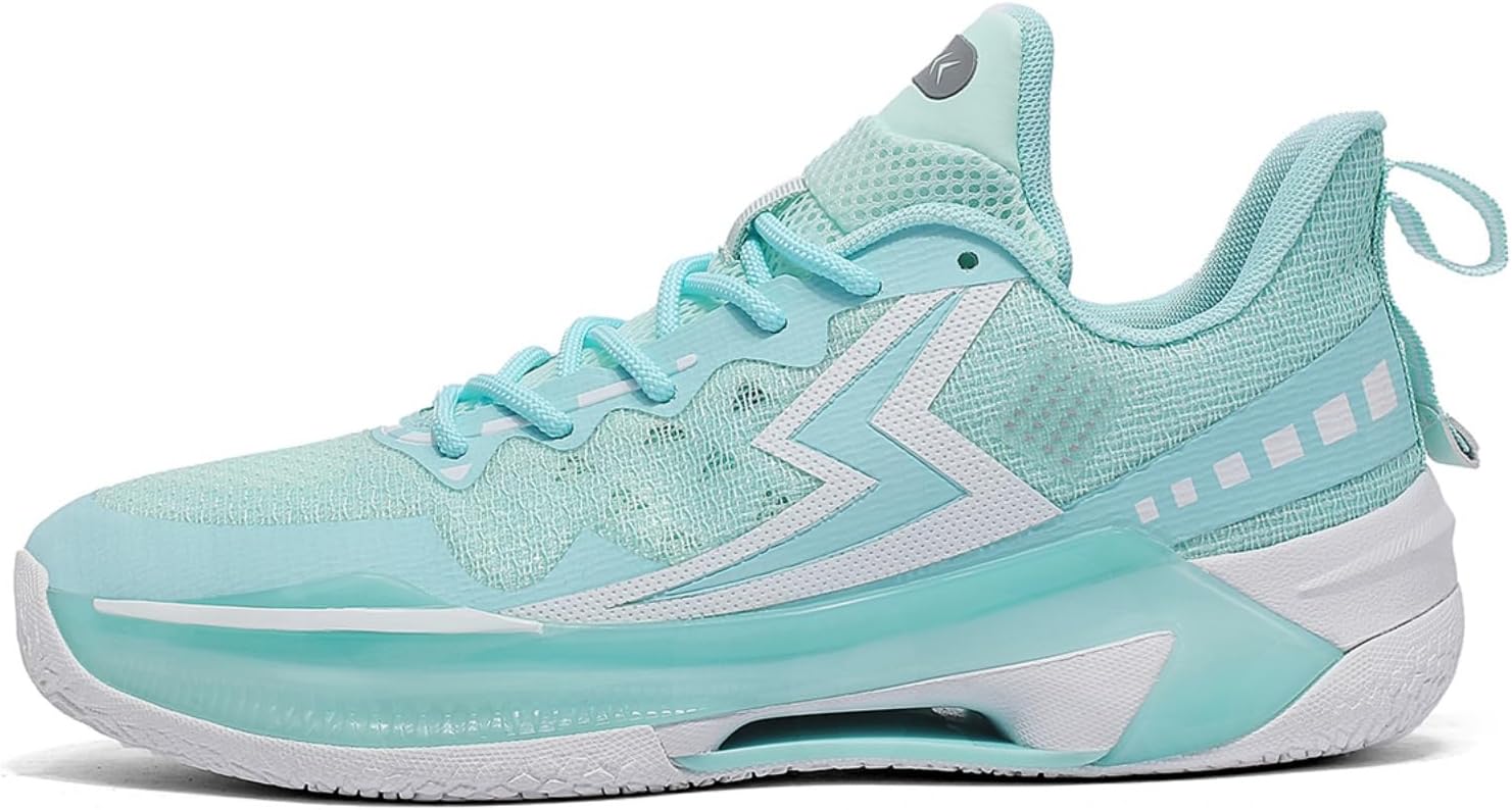 

Мужские дышащие высокие кроссовки на шнуровке с сетчатой тканью, модные, удобные, с противоскользящей подошвой для баскетбола, бега, ходьбы и тренировок Boaobaihuo, синий