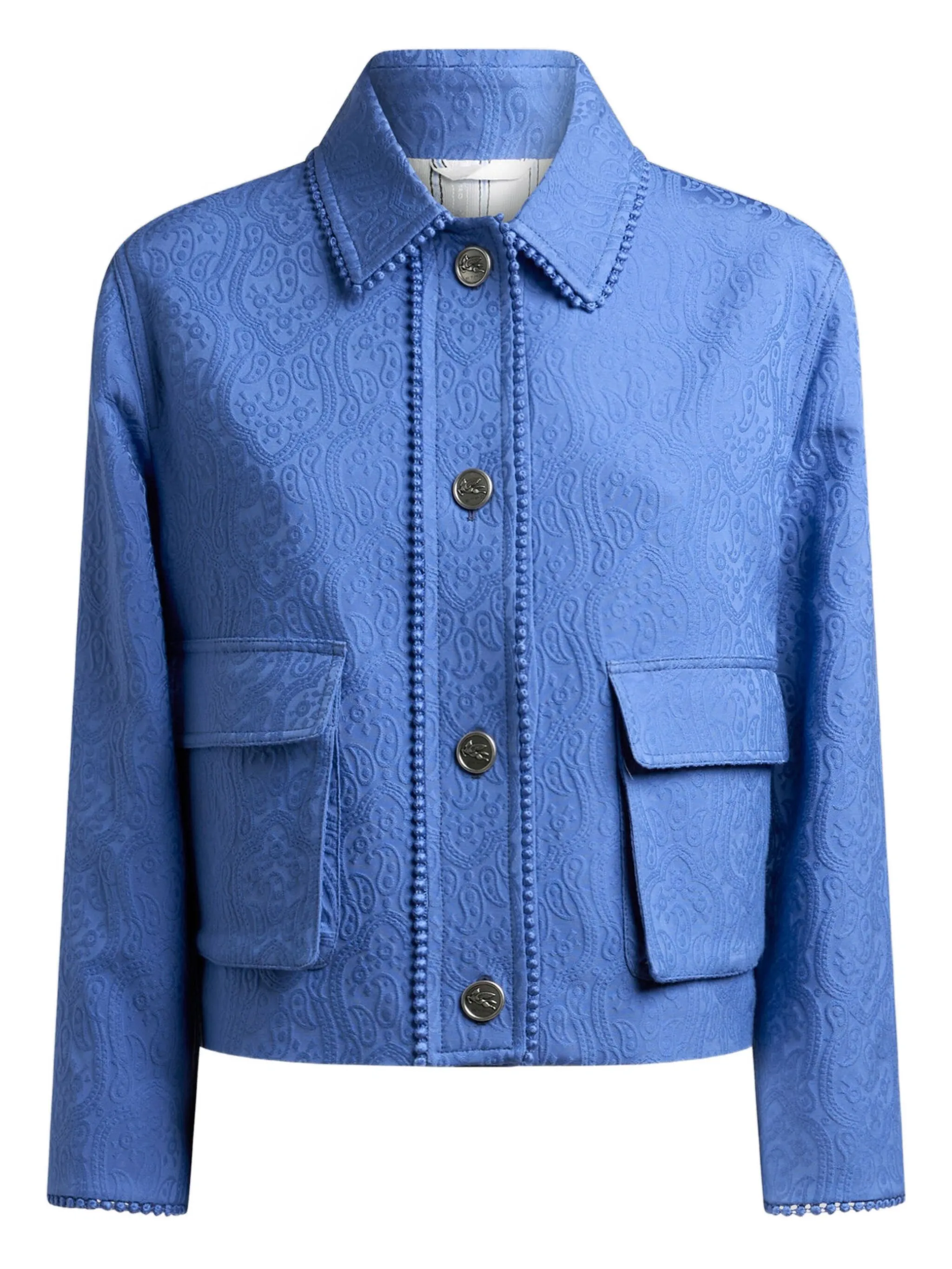 

Жаккардовый жакет с узором пейсли Etro, синий