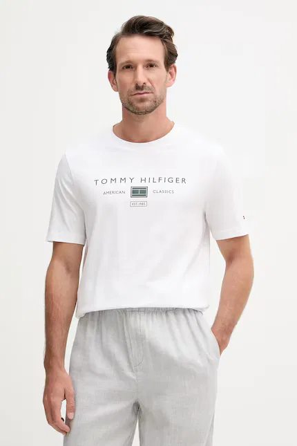Футболка из хлопка T-shirt Tommy Hilfiger, белый