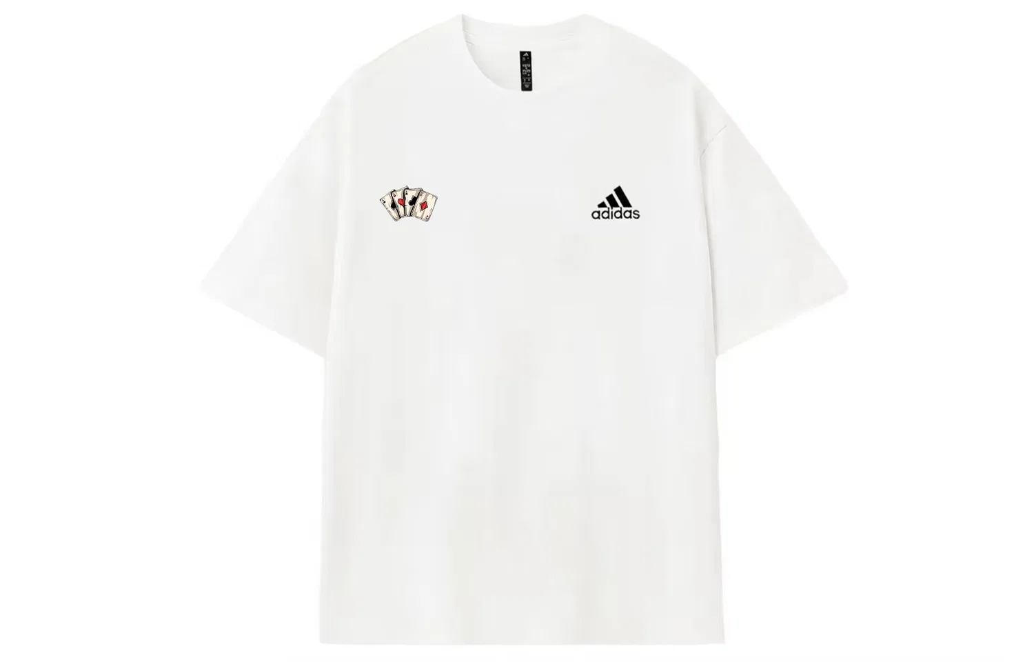 Футболка Adidas MUST HAVES с принтом, цвет экрю — фото 3
