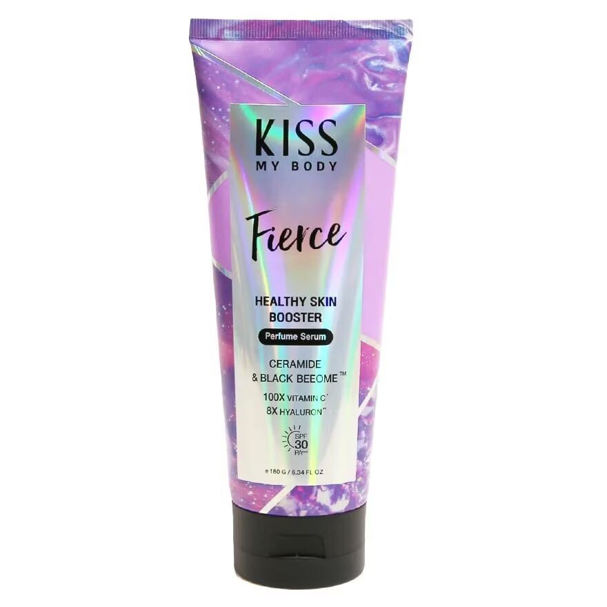 

Kiss My Body Парфюмированная сыворотка-бустер Healthy Skin Booster SPF30 PA+++ Fierce 180 г. โลชั่นน้ำหอ, Purple