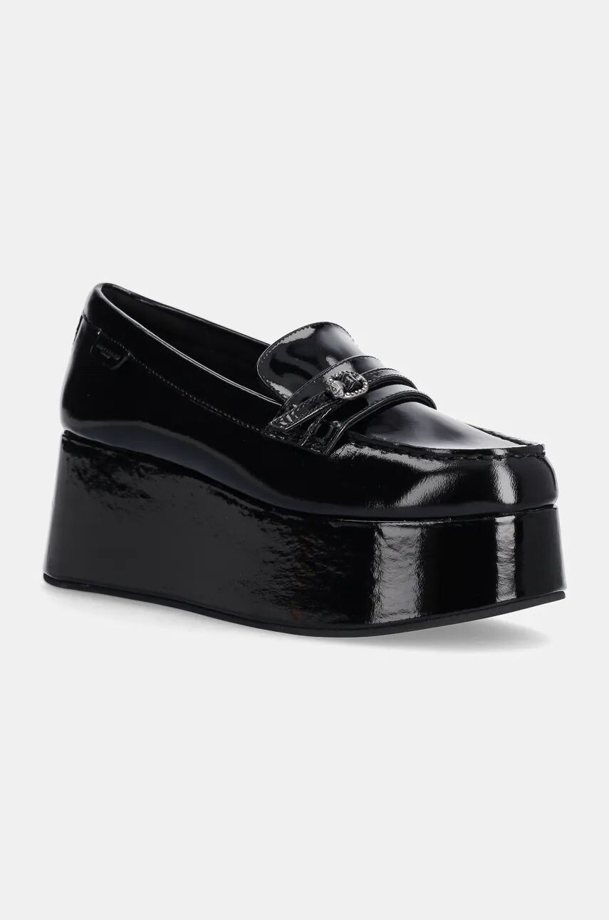 

Кожаные мокасины Kurt Geiger London Mayfair Flatform Loafer, черный