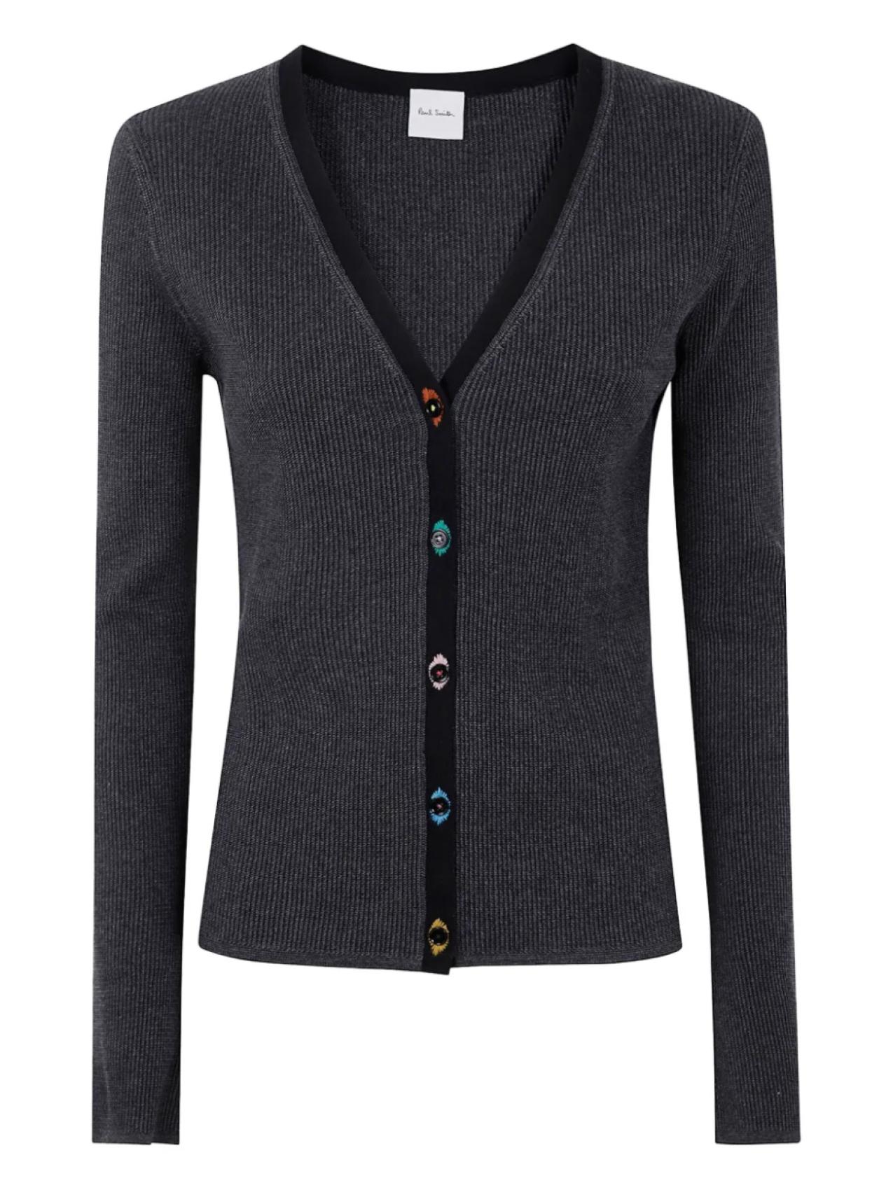 

Кардиган в рубчик от Paul Smith, черный