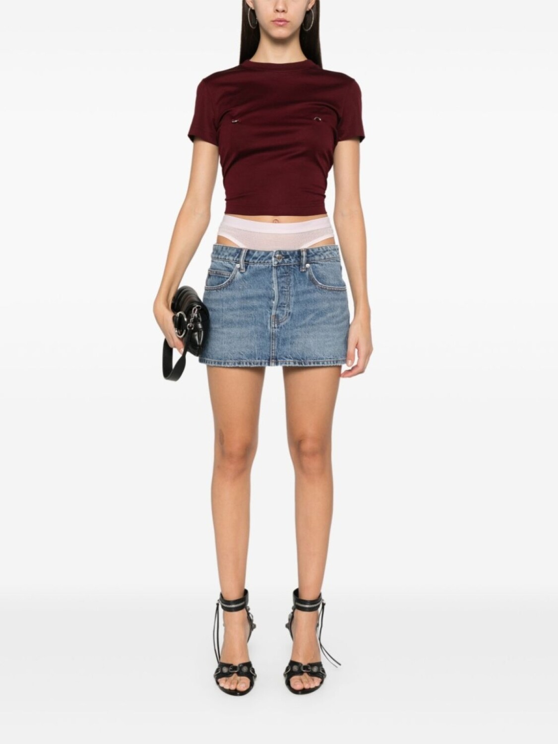 Мини-юбка Alexander Wang Prestyle, синий — фото 2
