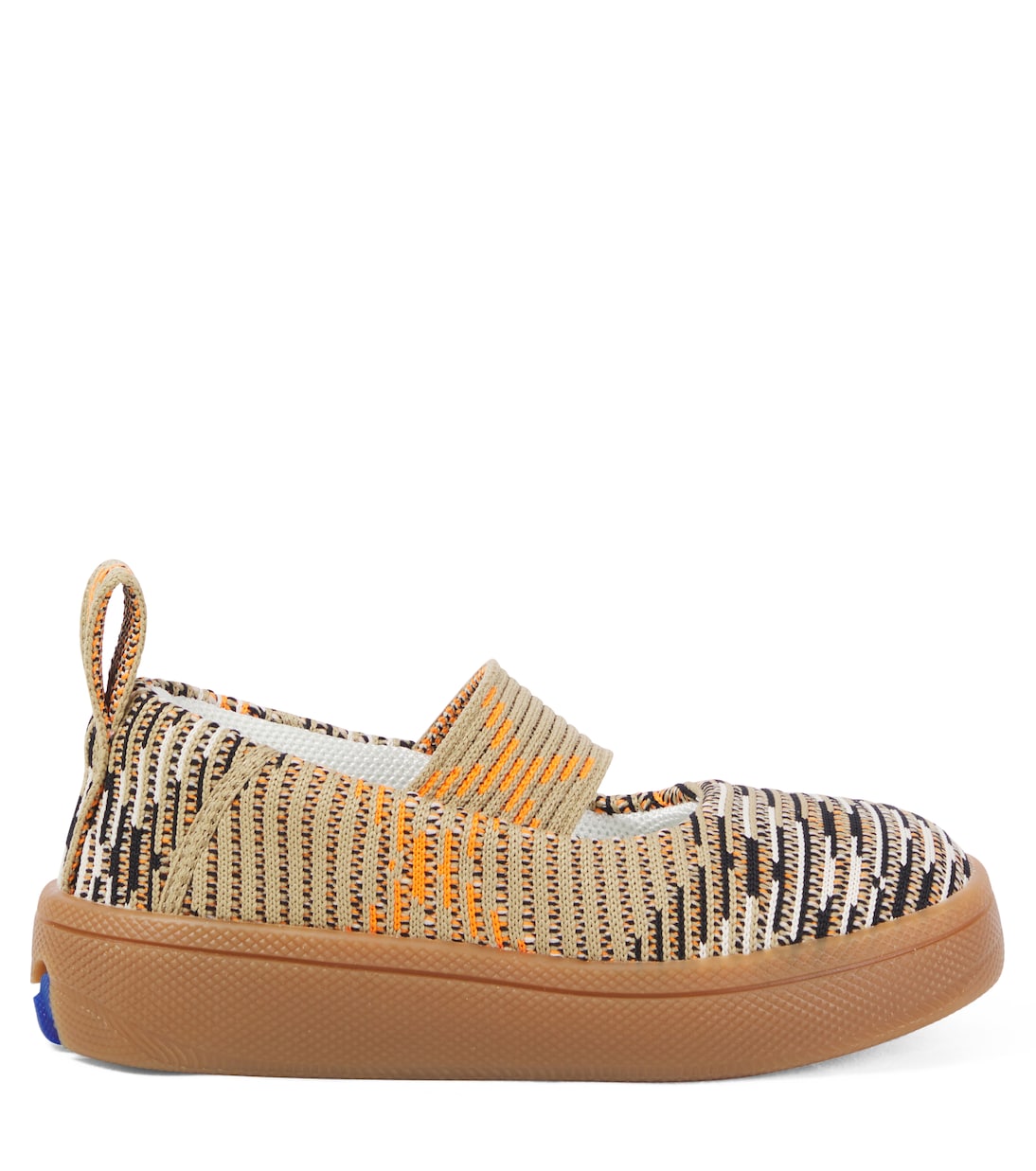 Вязаные балетки Мэри Джейн в клетку Burberry Burberry Kids, Sand Ip Check — фото 3