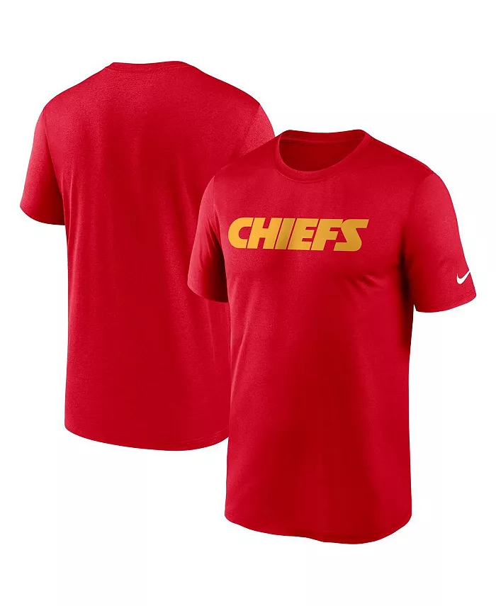 

Мужская футболка Kansas City Chiefs Wordmark Legend красного цвета Nike