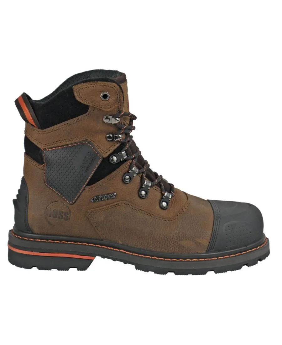 Мужские рабочие ботинки Range 6 дюймов с композитным носком Hoss Boot Company, коричневый — фото 2
