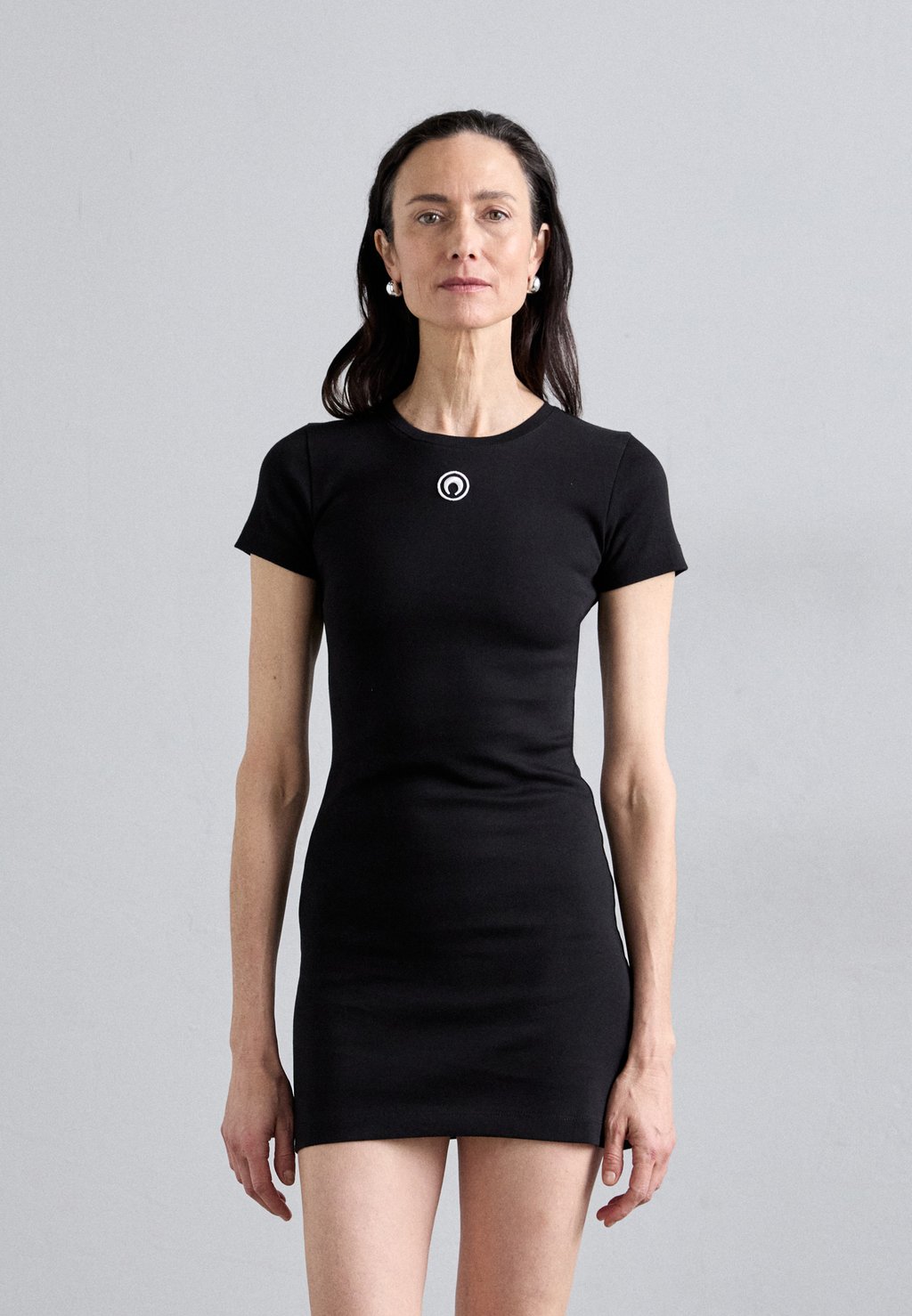 

Платье из джерси MOON LOGO DRESS MARINE SERRE, черный