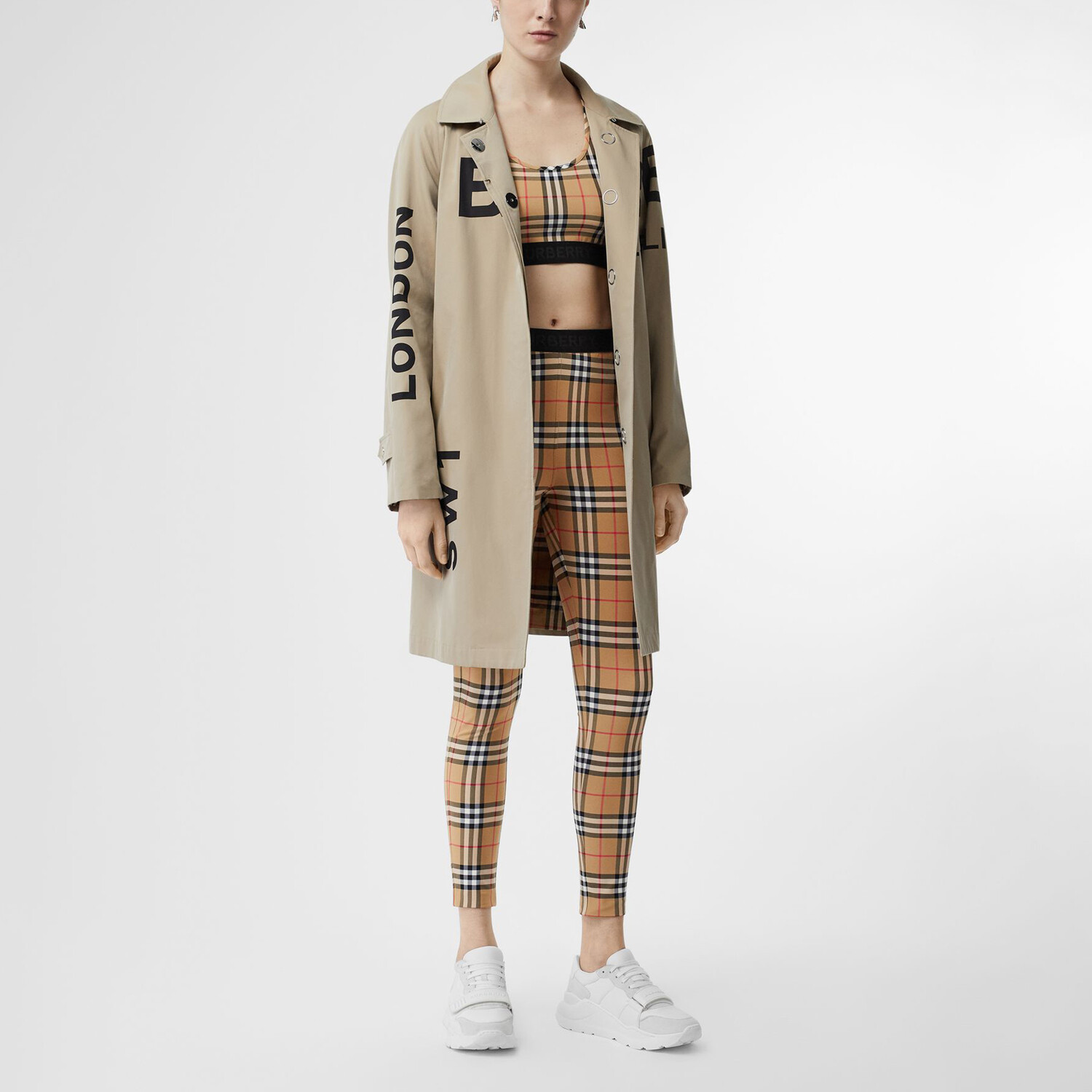 Женское спортивное нижнее белье Burberry, Archive бежевый — фото 2