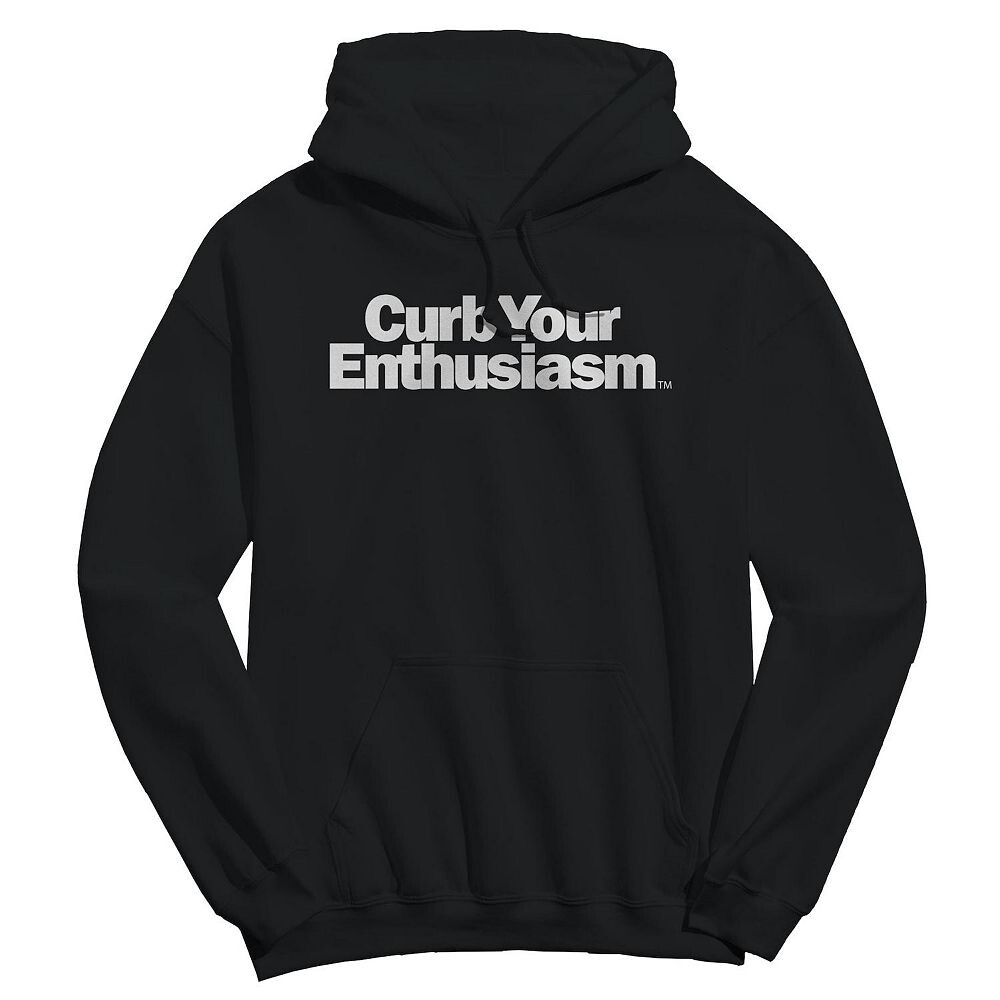 

Мужская флисовая толстовка с логотипом Curb Your Enthusiasm Curb Your Enthusiasm Licensed Character, черный