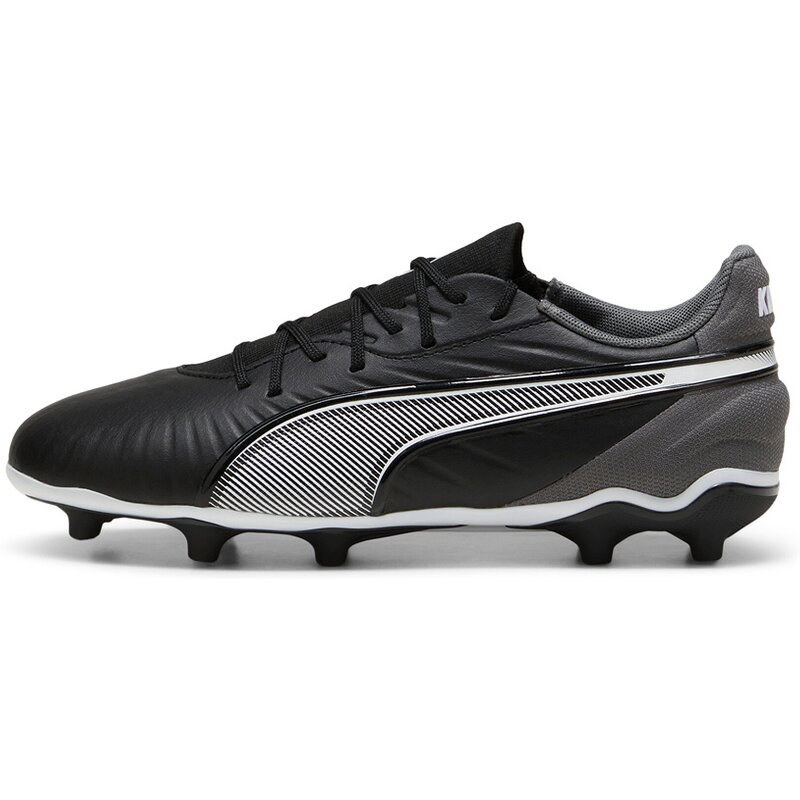 Футбольные бутсы для лужайки king match fg/ag jr Puma, цвет puma black-puma white-cool dark gray — фото 4