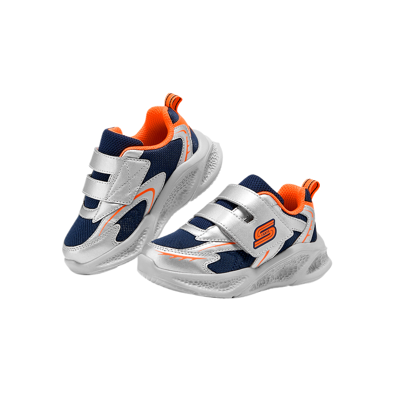 Skechers Kids Мальчики Toddler Shoes Silver Infant And Toddler — фото 4