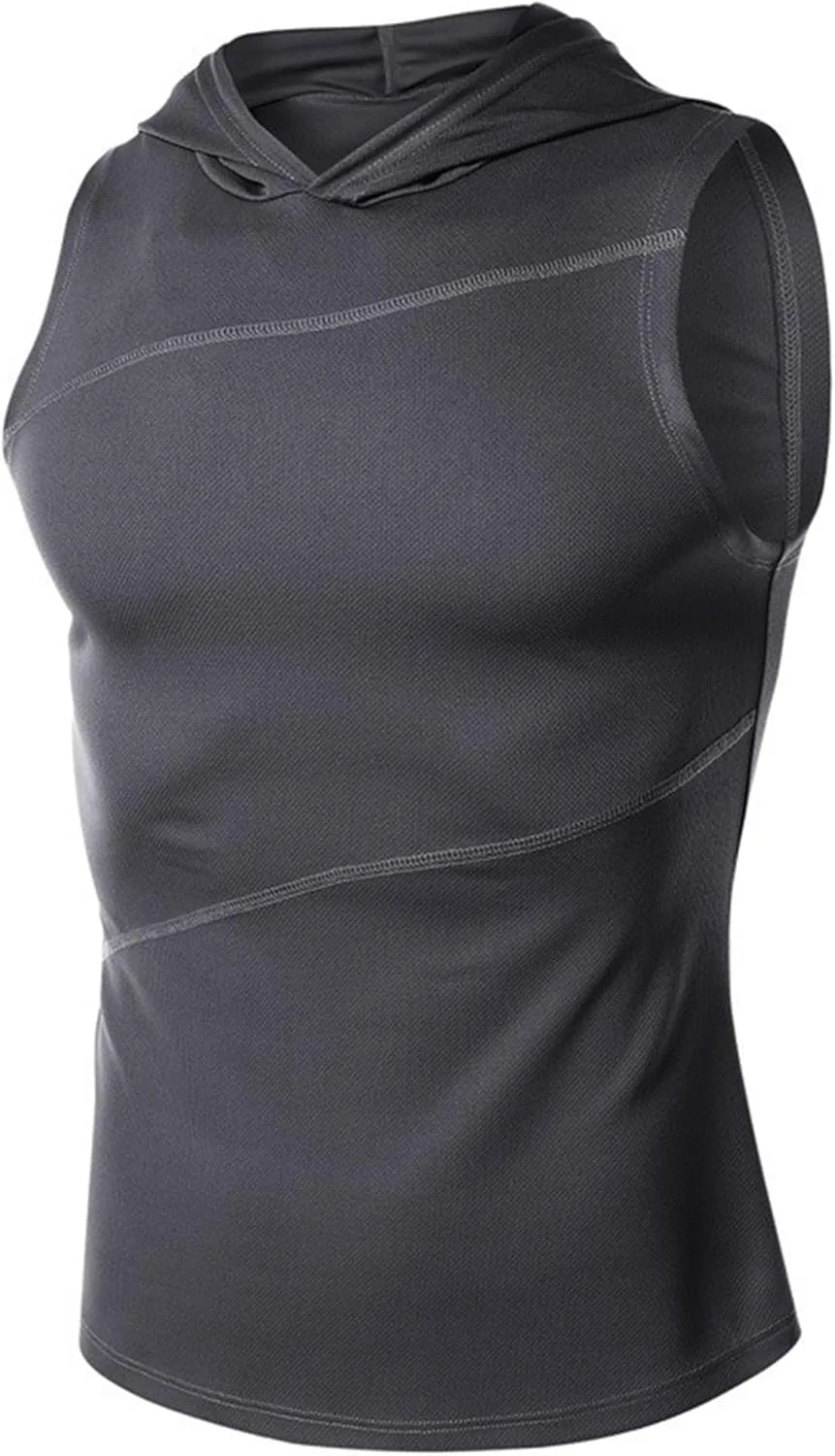 

Мужская безрукавка с капюшоном для тренировок VgueElegc