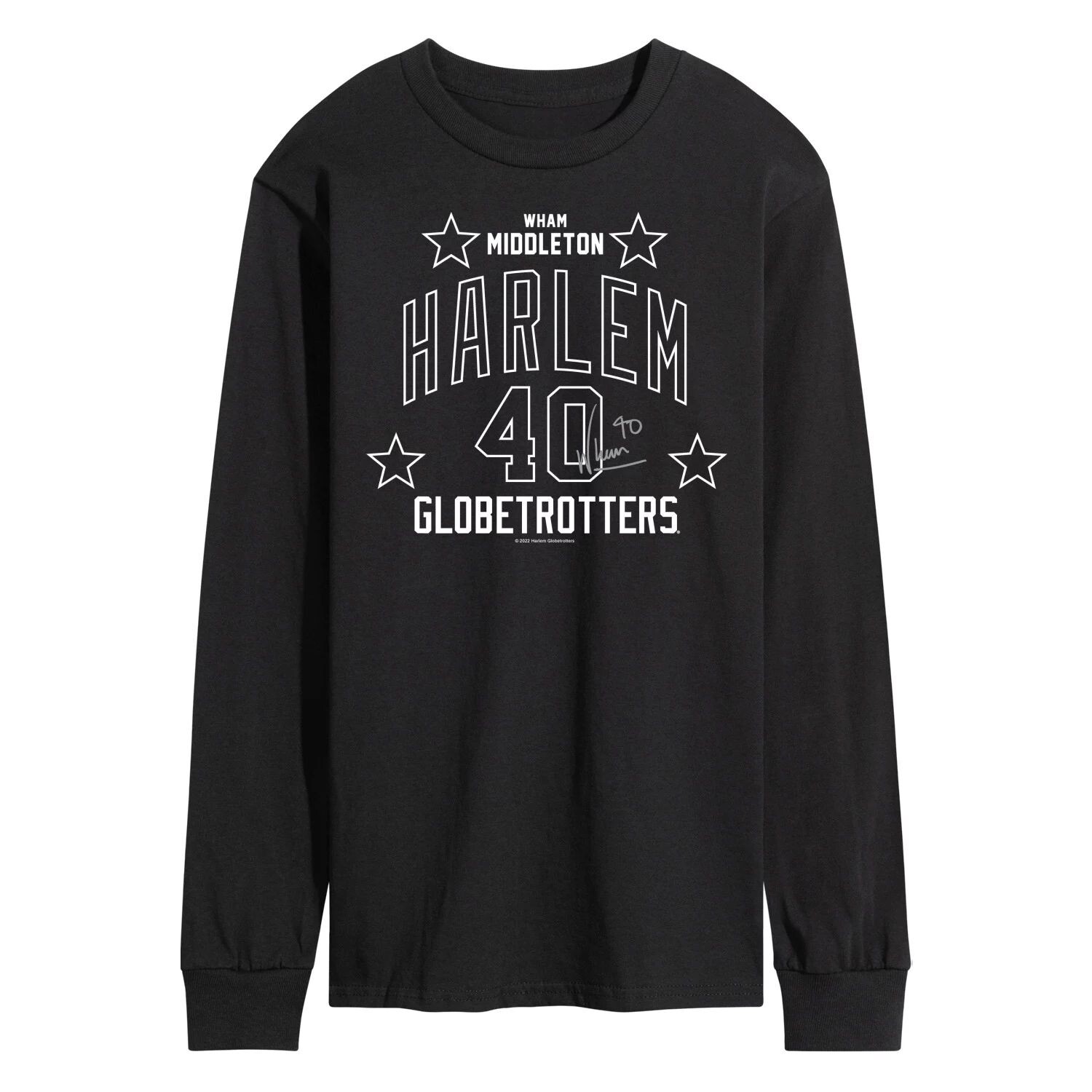 

Мужская футболка с длинными рукавами Harlem Globetrotters Wham Middleton 40 Licensed Character