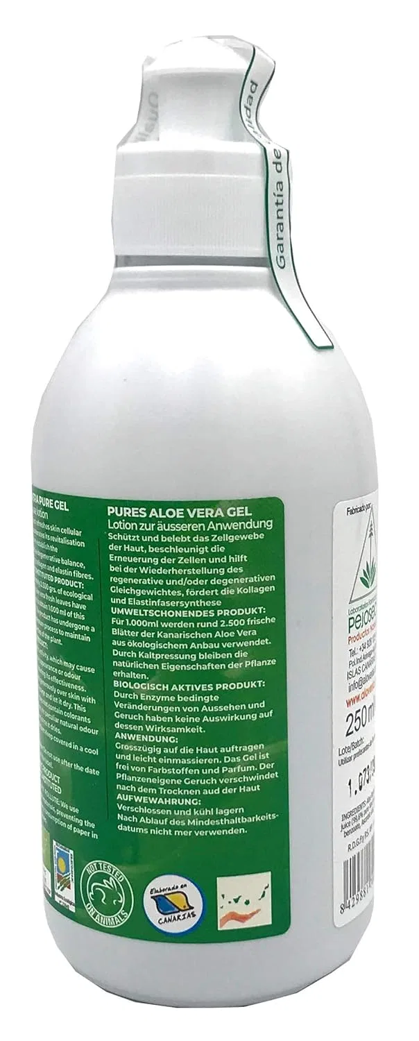 Гель алоэ вера PURE ALOE GEL 99.6% холодного отжима, 3 упаковки по 250 мл Aloveria — фото 4
