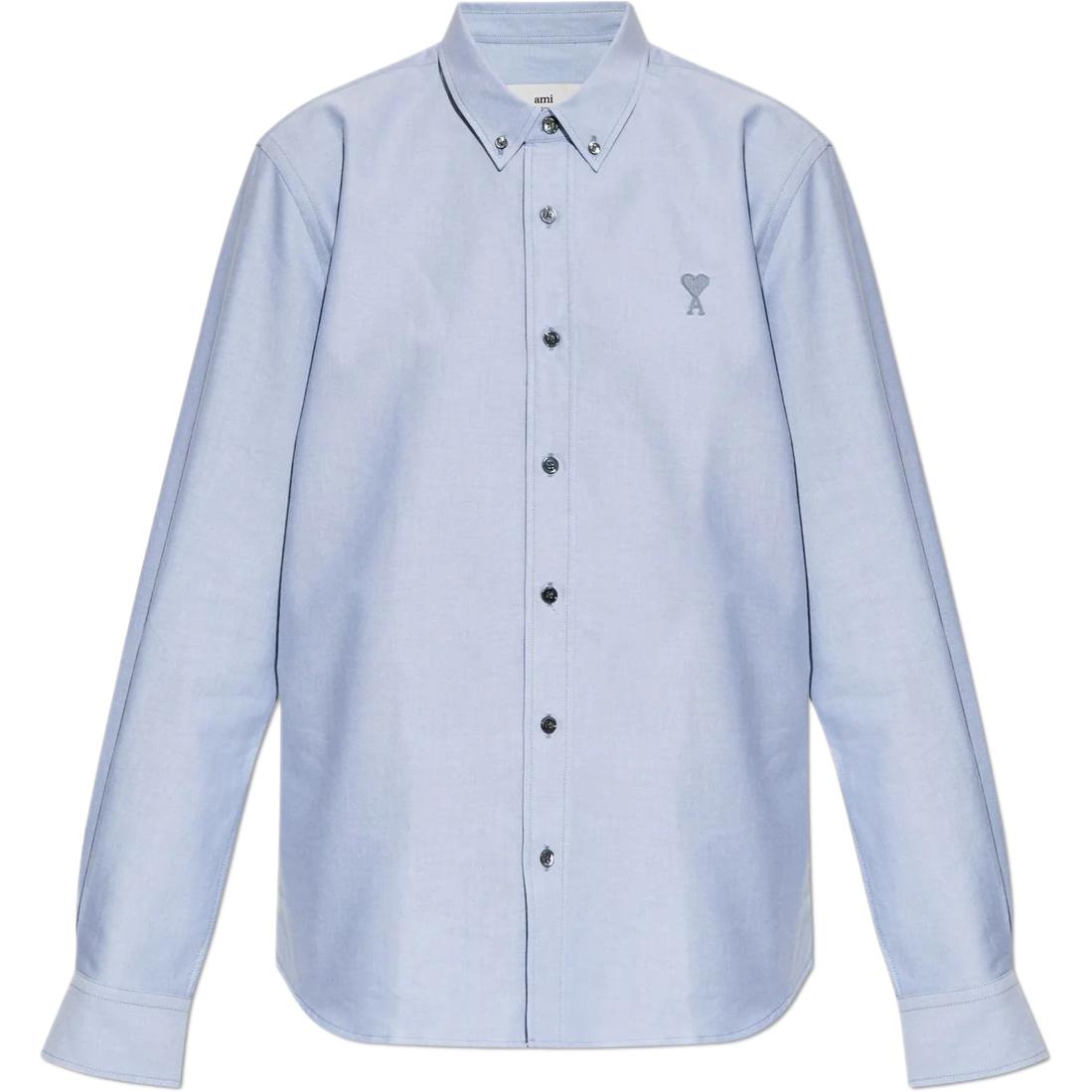 

Рубашка с вышитым логотипом Ami De Coeur от Ami Paris AMIPARIS, синий