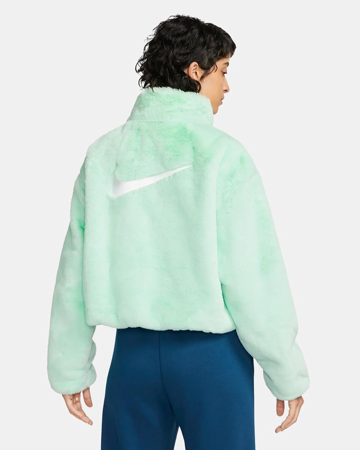 Женская куртка Nike Icon Clash с искусственным мехом на молнии, эвкалиптовый — фото 2