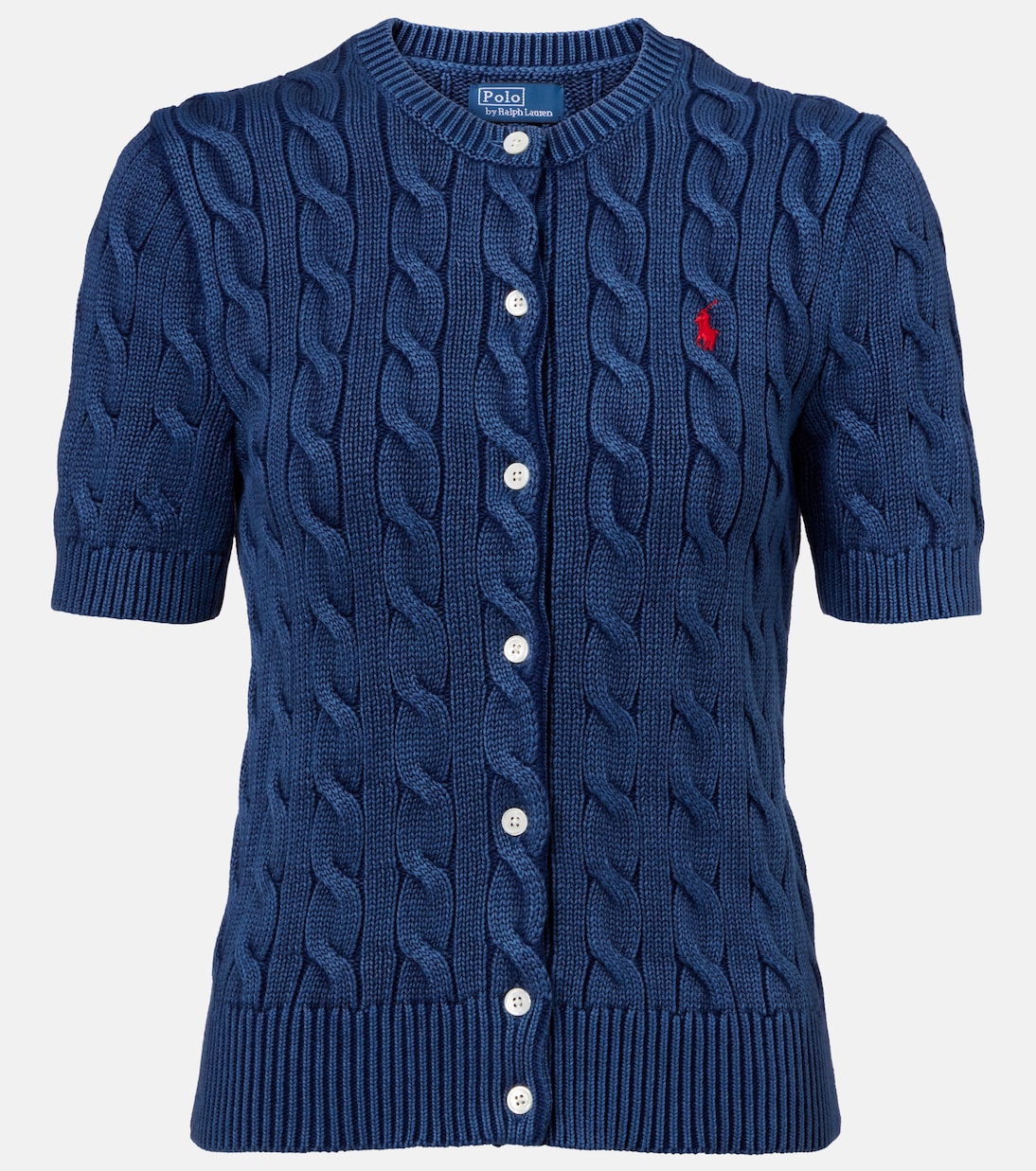 

Кардиган из хлопка с узором "косичка" Polo Ralph Lauren, Midnight Royal