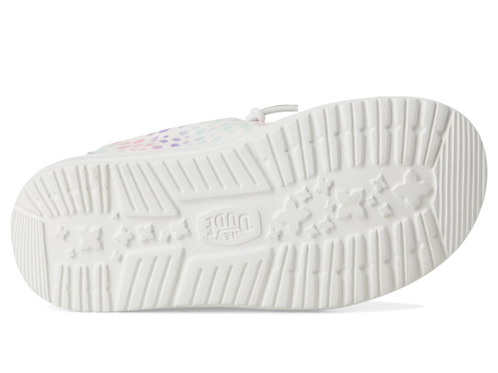 Туфли Hey Dude Kids Wendy Iridescent Leo, цвет White/Multi — фото 3