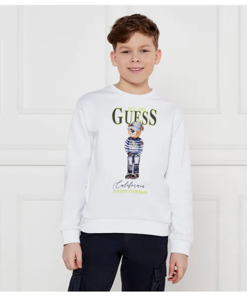 

Толстовка Regular fit Guess, белый