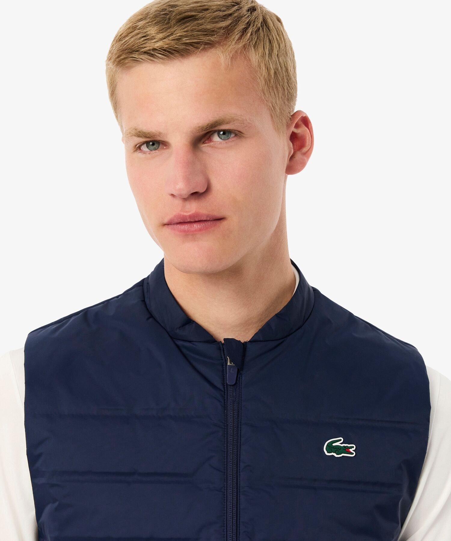 Стеганый жилет с мягкой подкладкой LACOSTE, Navy — фото 3
