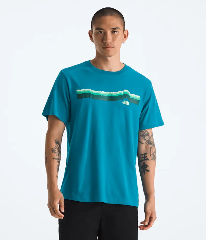 

Мужская футболка Evolution Tequila Sunrise с коротким рукавом и принтом The North Face, Dusk Blue